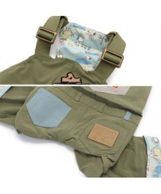 PET PARADISE スヌーピー ビーグルスカウト オーバーオール 《キャンプ柄》 小型犬