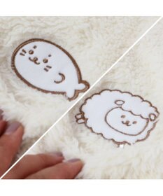 Mother garden あったか 袖なしケープ 《しろたん＆羊》レディース フリーサイズ