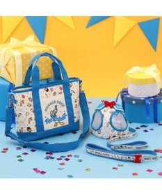 PET PARADISE ディズニー ドナルドダック 90周年 ベストハーネス SS 《パーティー柄》 小型犬