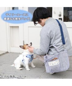 PET PARADISE スヌーピー ヒッコリー お散歩 バッグ (28×23cm) 《コミック柄》