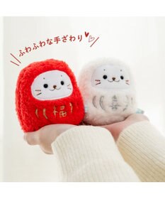 Mother garden しろたん だるまマスコット 《赤》 単品  8cm