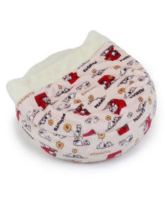 PET PARADISE スヌーピー  寝袋  丸型《うたたね柄》M 小型犬 径60cm