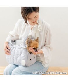 PET PARADISE ペットパラダイス キルティング ショルダーバッグ 《グレー》 Ｓ