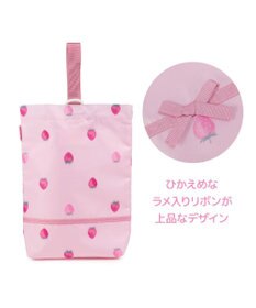 Mother garden マザーガーデン 野いちご シューズバッグ 《レトロストロベリー柄》