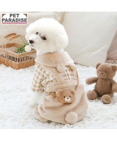 PET PARADISE ペットパラダイス くまちゃん チェックパンツ 小型犬