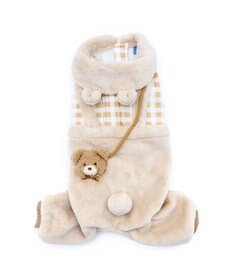 PET PARADISE ペットパラダイス くまちゃん チェックパンツ 小型犬