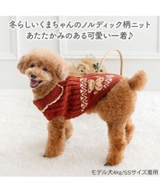 PET PARADISE ペットパラダイス くまちゃん ノルディックニット 小型犬