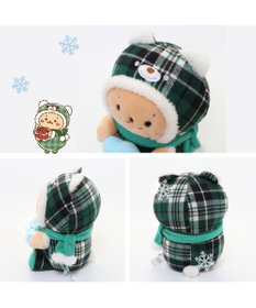 Mother garden しろたん お座り マスコット クリスマス ベア 《しろたん赤 / らっこいぬ緑》 単品