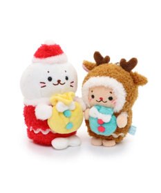 Mother garden しろたん お座り サンタクロース キーホルダー 9cm