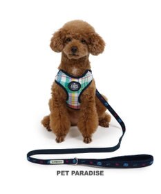 PET PARADISE J.PRESS マドラスチェック ハーネス&リード S
