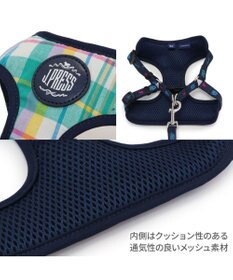 PET PARADISE J.PRESS マドラスチェック ハーネス&リード S