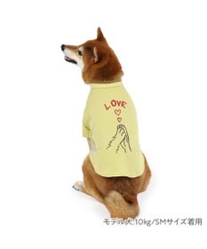 PET PARADISE ペットパラダイス Mai Kuraki　LOVE  ペットTシャツ 《イエロー》 中型犬