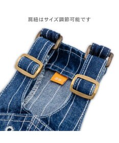 PET PARADISE Lee ストライプ オーバーオール 小型犬