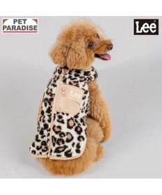 PET PARADISE Lee レオパード柄 ボアベスト 《ベージュ》 小型犬