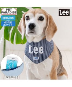 PET PARADISE Lee ヒッコリー ロゴ クールバンダナ 中型犬 大型犬