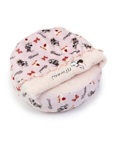 PET PARADISE ディズニー ミニーマウス 丸形寝袋 遠赤外線 《ケーキ柄》 50cm