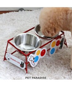 PET PARADISE リサとガスパール ワイヤーえさ皿 《風船柄》 小2個