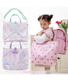 Mother garden マザーガーデン  野いちご レッスンバッグ 《レトロストロベリー柄》