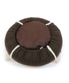 PET PARADISE ペットパラダイス 丸型寝袋 遠赤外線 《チェック柄》 60cm