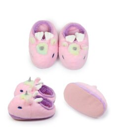 Mother garden マザーガーデン ユニコーン ふわふわ キッズスリッパ  《ピンク》
