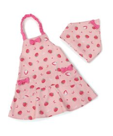 Mother garden マザーガーデン キッズエプロン & 三角巾 セット 100cm 《ユニコーン/野いちご》