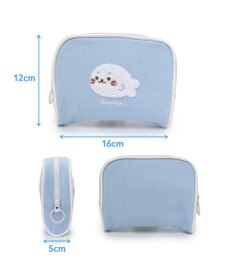 Mother garden しろたん サガラ刺繍 横型ポーチ