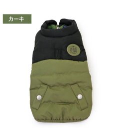 PET PARADISE J.PRESS バイカラーベスト 《カーキ》 中型犬