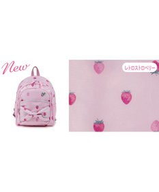 Mother garden マザーガーデン 野いちご 子供用 リュックサック 【Mサイズ】《レトロストロベリー柄》