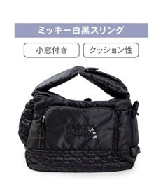 PET PARADISE ディズニー ミッキーマウス 白黒 スリングバッグ Ｍ
