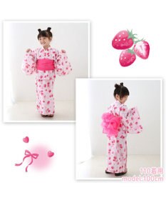 Mother garden 2023　マザーガーデン 2Way 子供用 浴衣 ワンピース セパレートタイプ 帯付き  《野いちご》