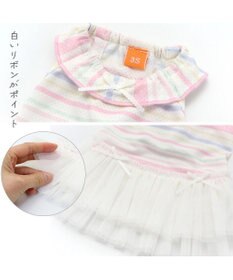 PET PARADISE 犬の服 夏 ひんやり クール メッシュ 接触冷感 虫よけ ボーダー ワンピース 【小型犬】クールマックスエコメイド