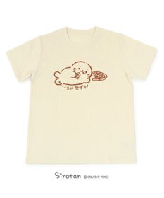 MARAN ホワイト ピンク グラフィックTシャツ 半袖 レディース