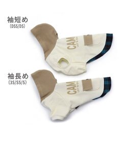 PET PARADISE ペットパラダイス パーカー ホワイト チェック フード ポケット付き 小型犬