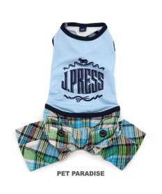 PET PARADISE 犬の服 春夏 ひんやり クール 接触冷感 虫よけ  J.PRESS マリン パンツ つなぎ 【小型犬】クールマックスエコメイド