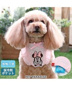 ディズニー ミニーマウス フリル クールネック バンダナ 保冷剤付き【小型犬】, ピンク（淡）, ３Ｓ