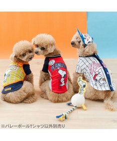 PET PARADISE スヌーピー バレーボール Tシャツ 接触冷感《レッド》 中型犬 大型犬