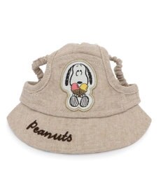 PET PARADISE スヌーピー リネン帽子  《アイス柄》 SM~M / L 中型犬 大型犬