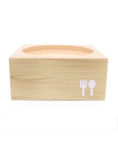 PET PARADISE 木製フードテーブル【大】（フードボウル別売り）M