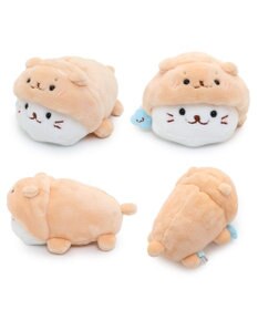 Mother garden しろたん ちびマスコット16ｃｍ 単品 《らっこいぬ / らむね / ゴマフアザラシ / サメ / カエル》