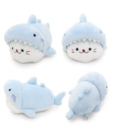 Mother garden しろたん ちびマスコット16ｃｍ 単品 《らっこいぬ / らむね / ゴマフアザラシ / サメ / カエル》