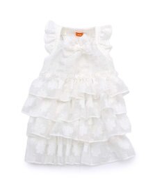 PET PARADISE ペットパラダイス お花 ふりふり ワンピース 《ホワイト》 小型犬