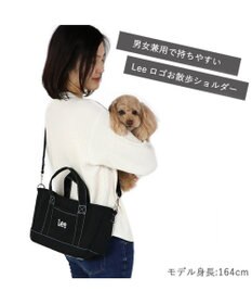 PET PARADISE Ｌｅｅお散歩バッグ ショルダー《ブラック》 (25×23cm)