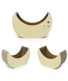 PET PARADISE 猫 爪とぎ ダンボール 単品《月 / 雲》