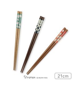 Mother garden しろたん 木製 箸  21cm 《和柄》 単品