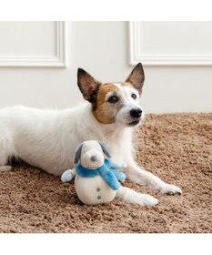 PET PARADISE スヌーピー 雪だるまトイ 青マフラー