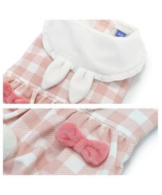 PET PARADISE ペットパラダイス うさぎ バルーン ワンピース 《チェック柄》 小型犬