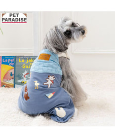 PET PARADISE リサとガスパール 刺繍レース オーバーオール 小型犬