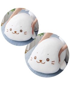 Mother garden しろたん 公式 うるうるふわもち抱き枕 85cm 記念ステッカープレゼント ネット店限定