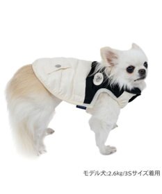 PET PARADISE J.PRESS バイカラーベスト 《ホワイト》 小型犬