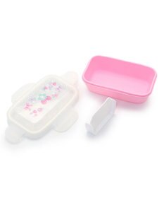 Mother garden マザーガーデン 野いちご 1段お弁当箱 4点ロックドーム型  《花リボン柄》